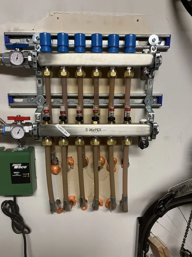 Plumber performing Gas Leak Detection at a residential property in Augusta